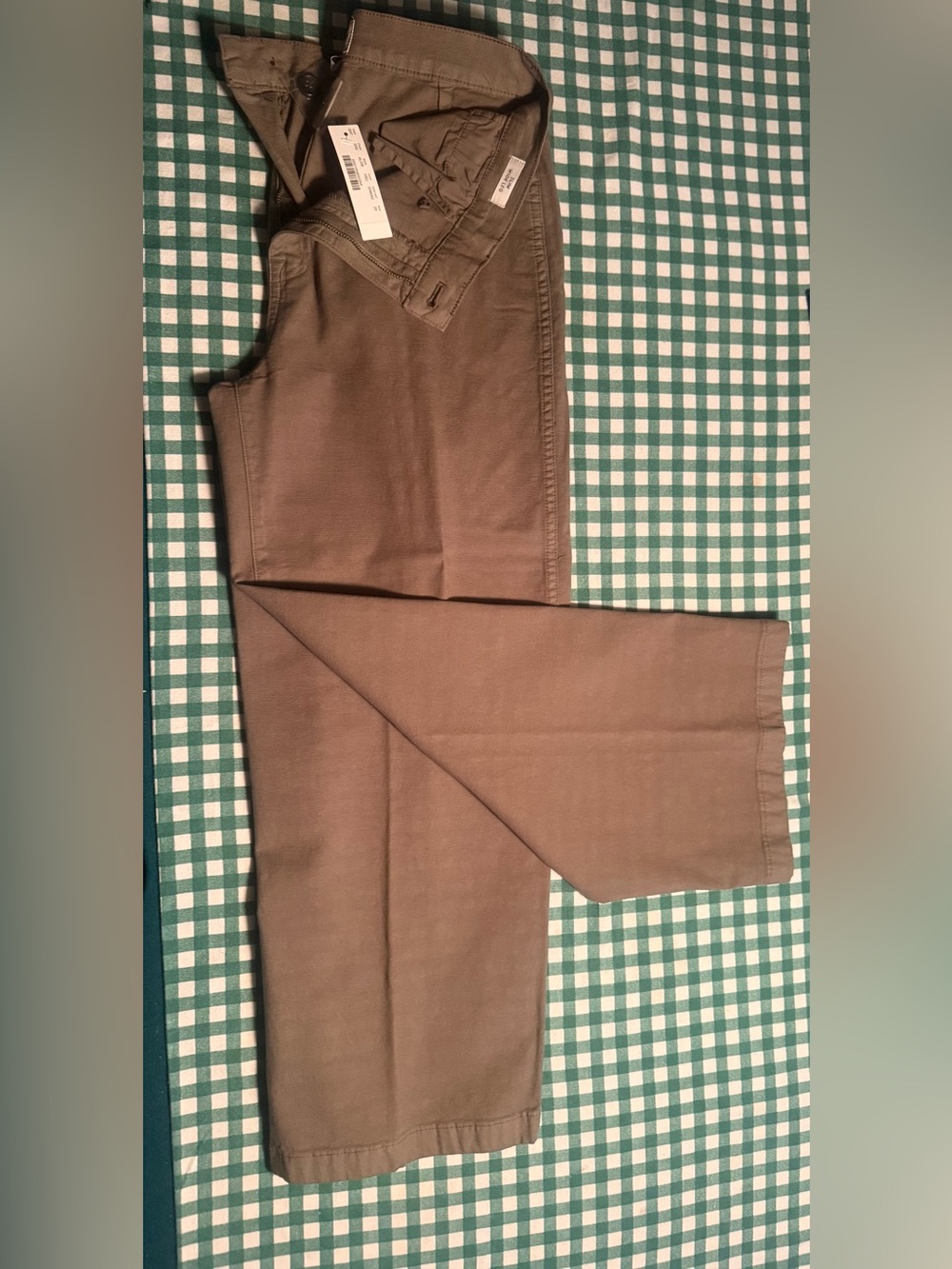 J.Crew NWT Slim Wide-Leg Washed Canvas Pants 29 Vintage Surplus